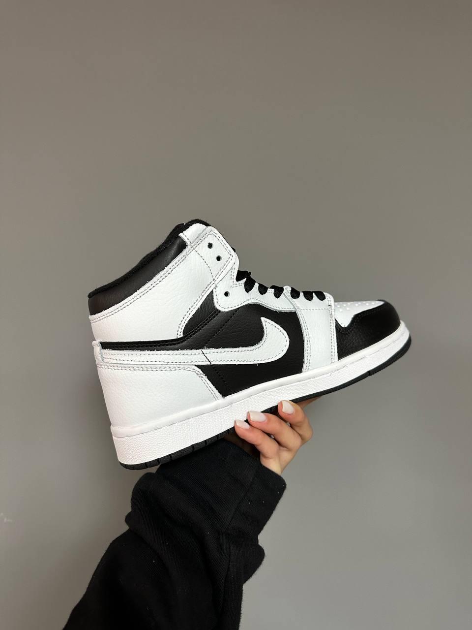 Nike Air Jordan 1 High White Black Fur