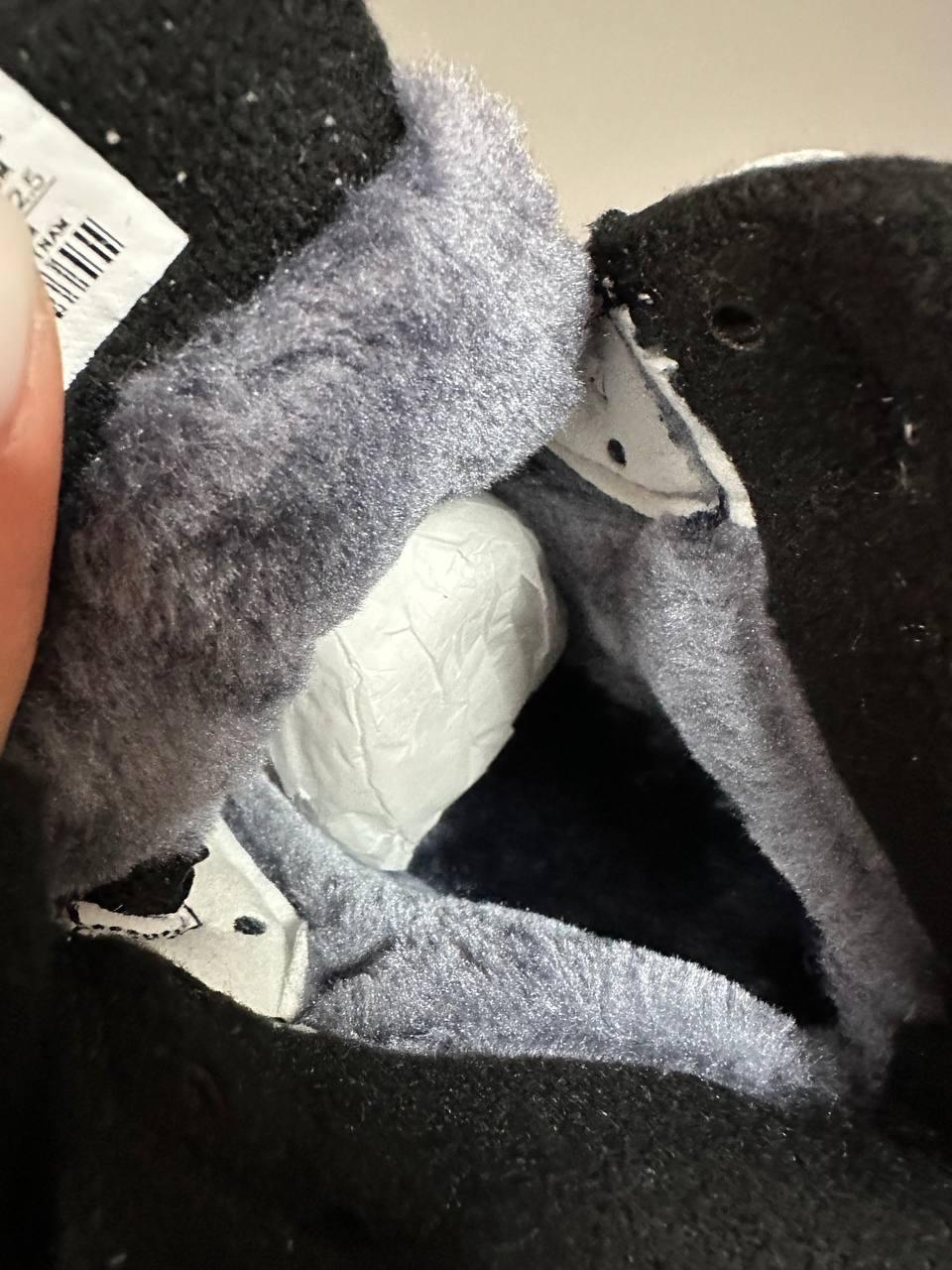 Nike Air Jordan 1 High White Black Fur