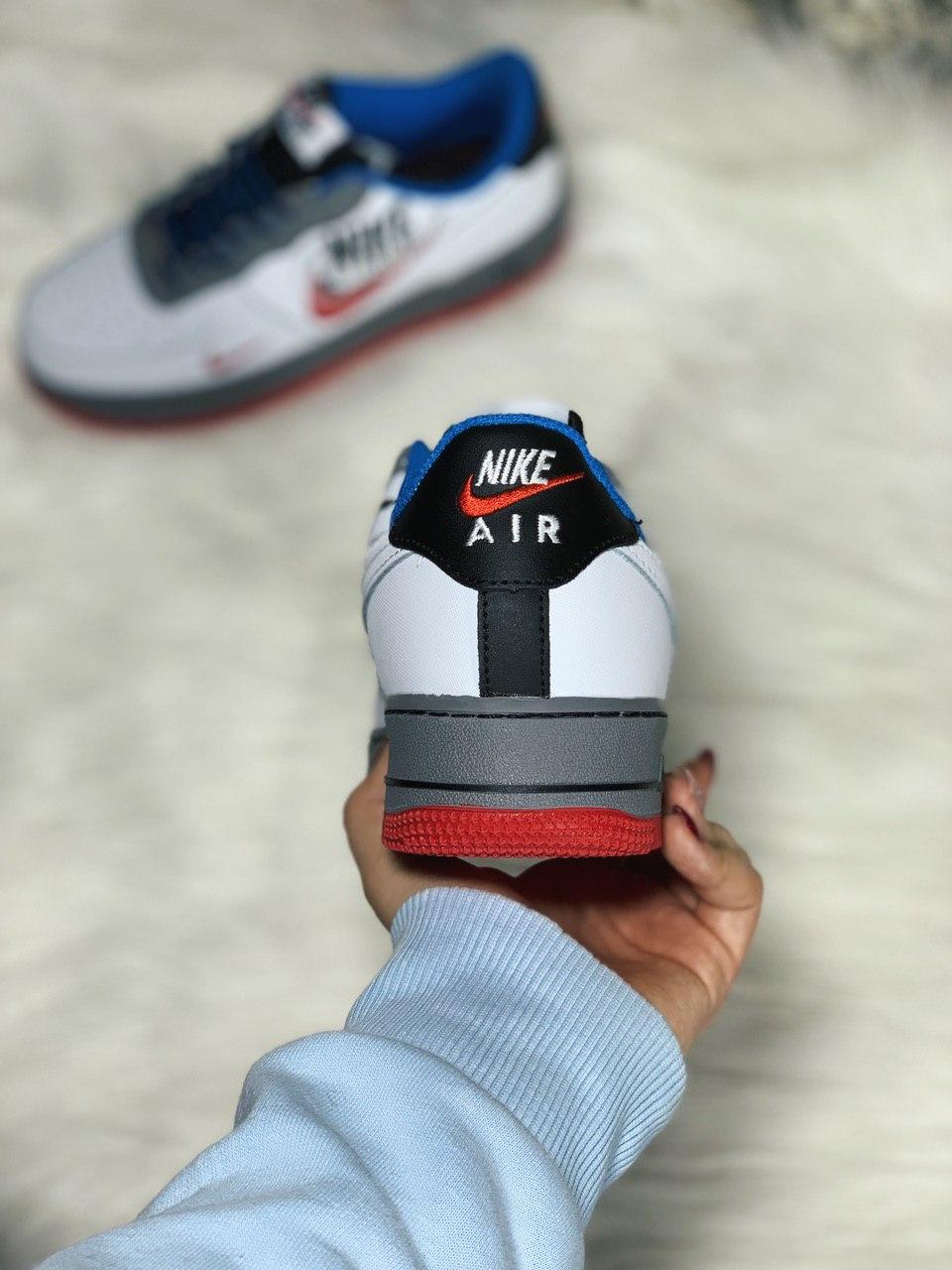 Nike Air Force 1 White Grey Red