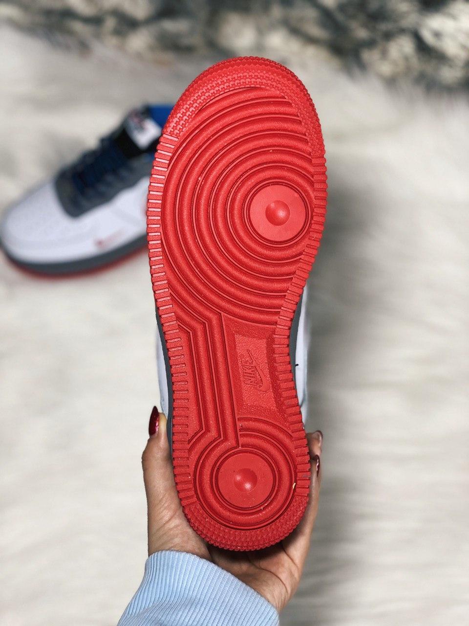 Nike Air Force 1 White Grey Red