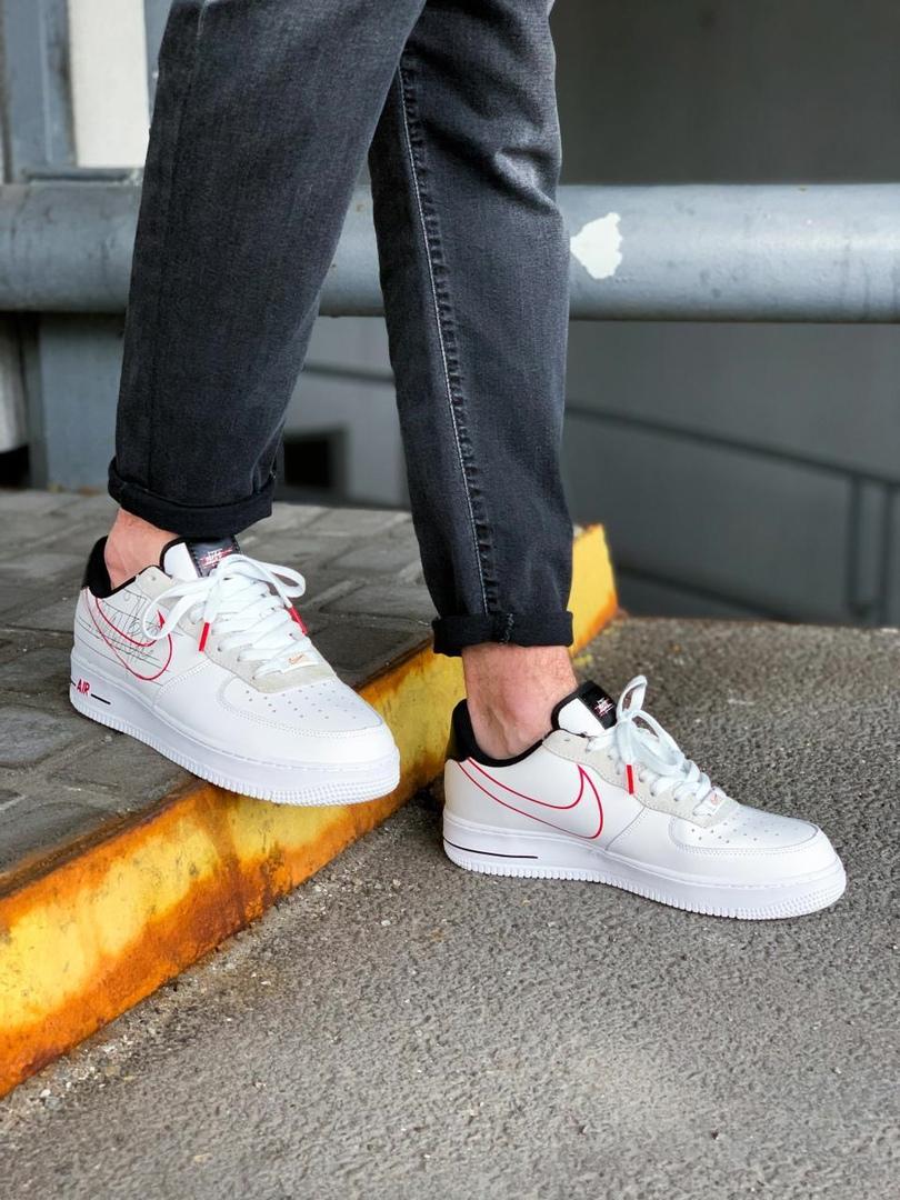 Nike Air Force 1 Script Smoosh White