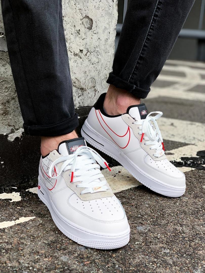 Nike Air Force 1 Script Smoosh White