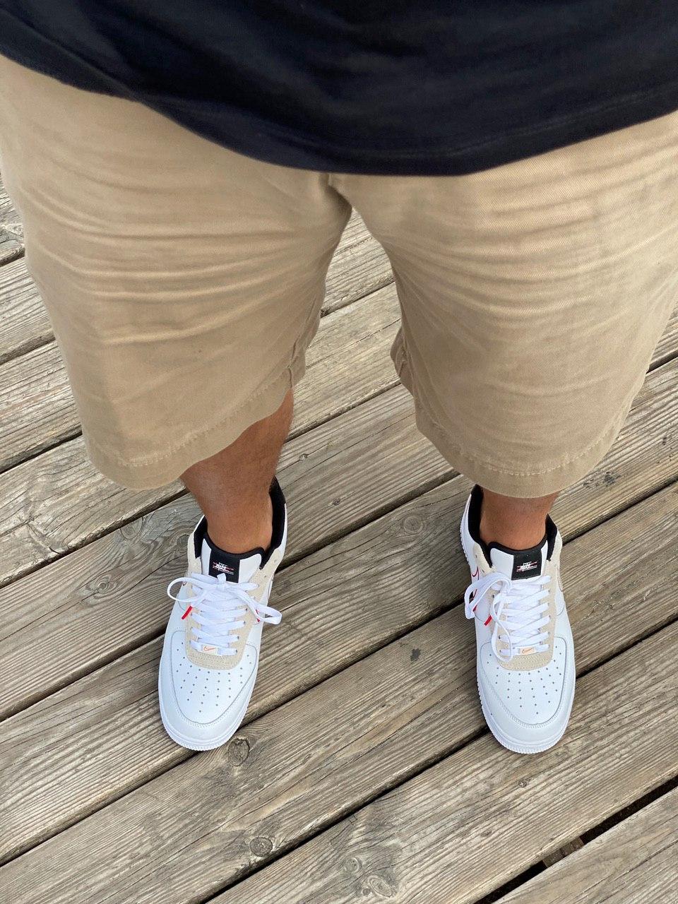 Nike Air Force 1 Script Smoosh White
