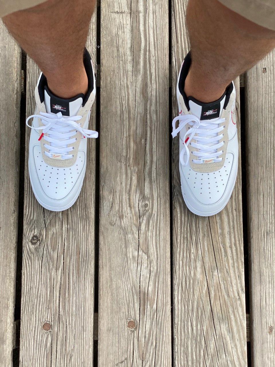 Nike Air Force 1 Script Smoosh White