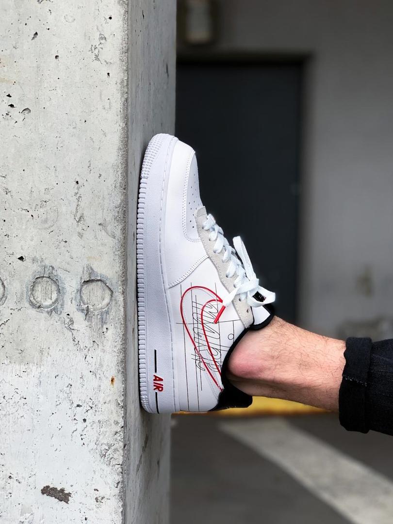 Nike Air Force 1 Script Smoosh White