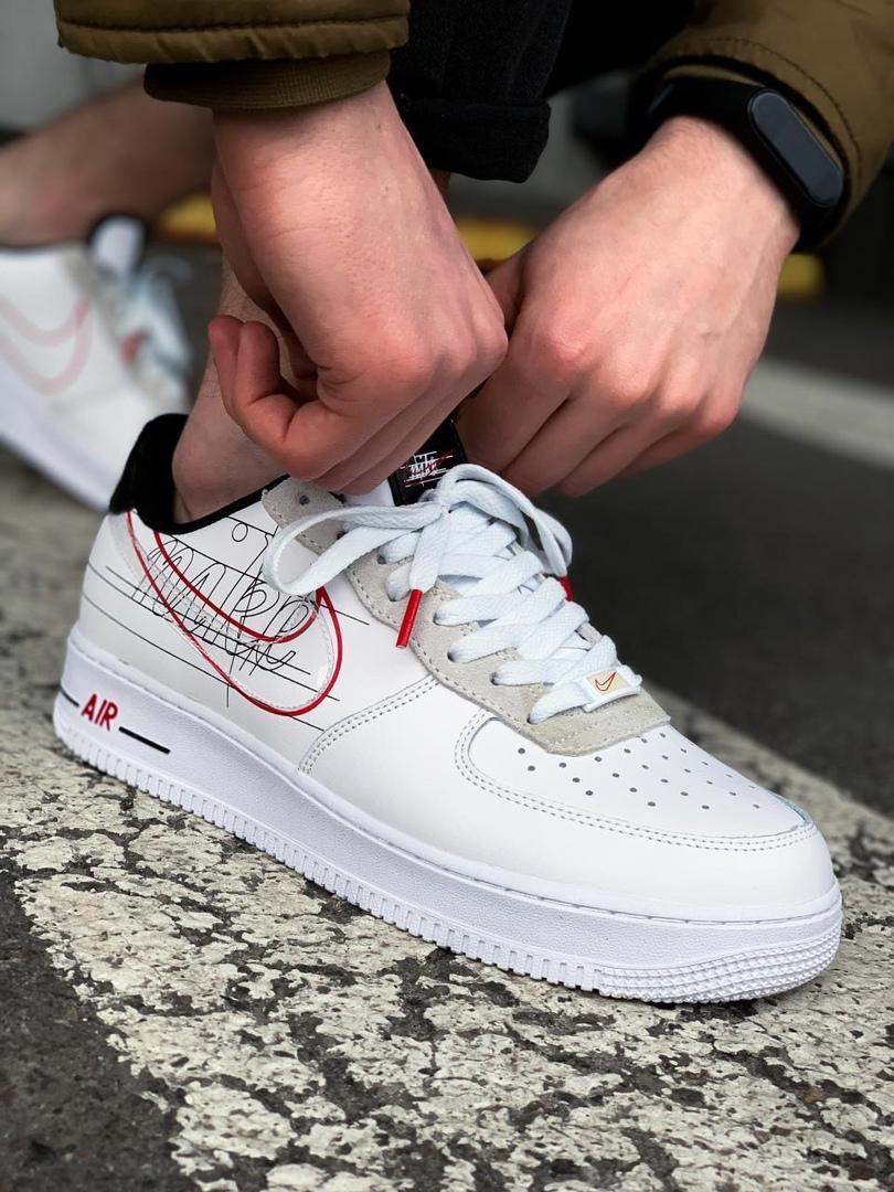 Nike Air Force 1 Script Smoosh White