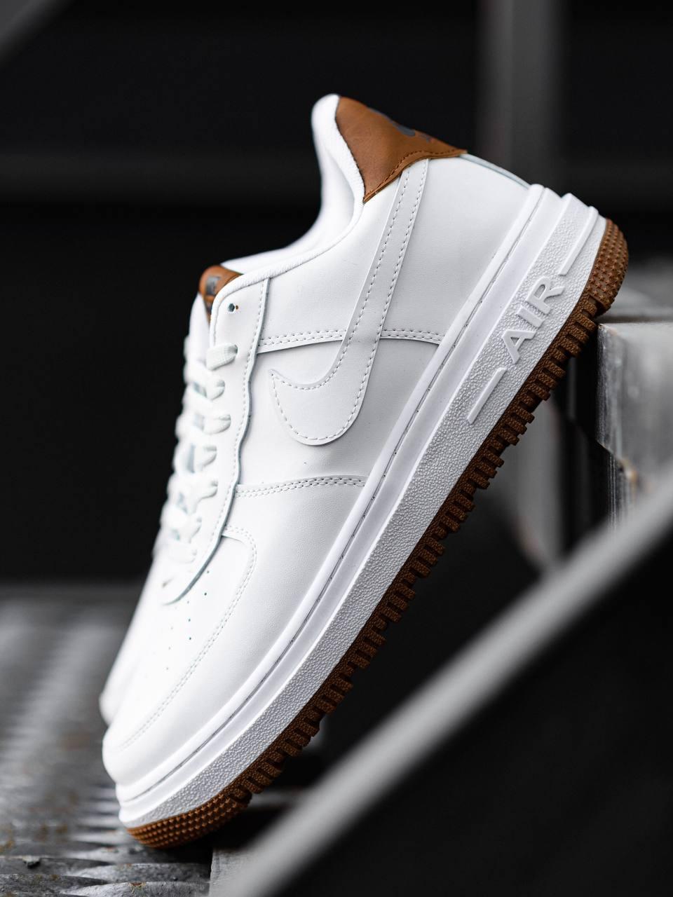 Nike Air Force 1 White Brown v2