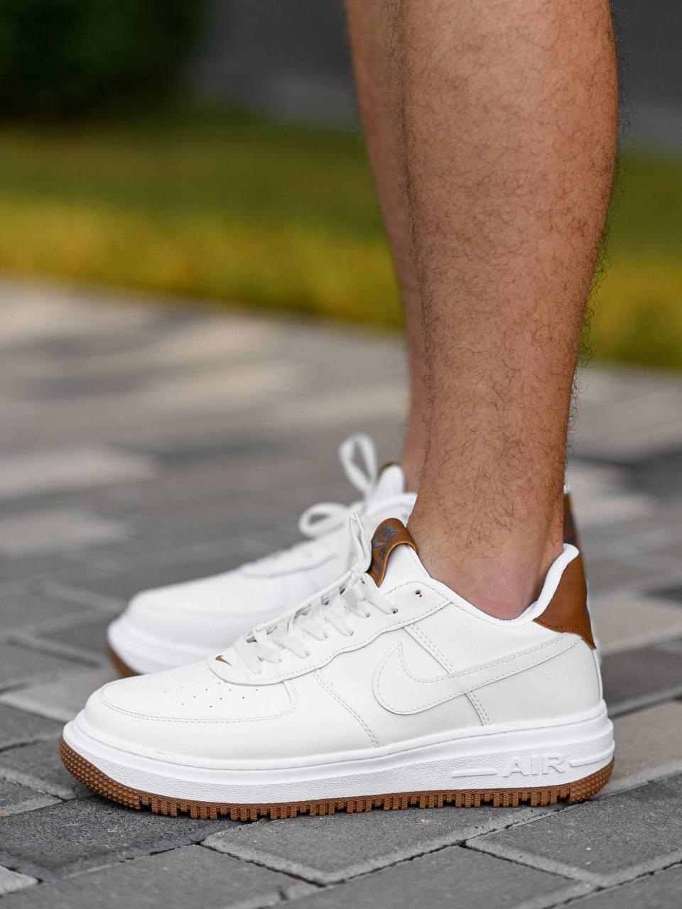 Nike Air Force 1 White Brown v2