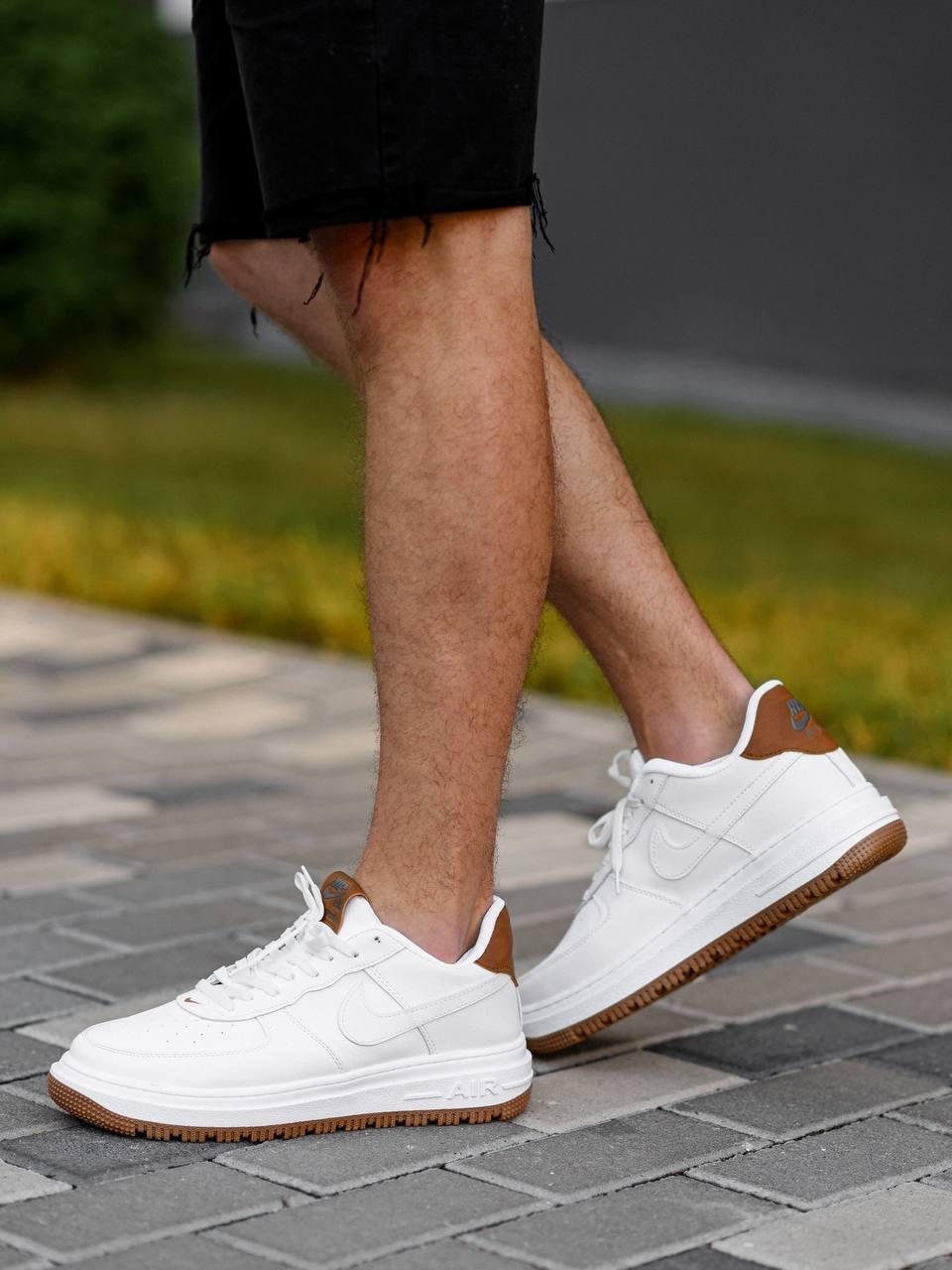Nike Air Force 1 White Brown v2
