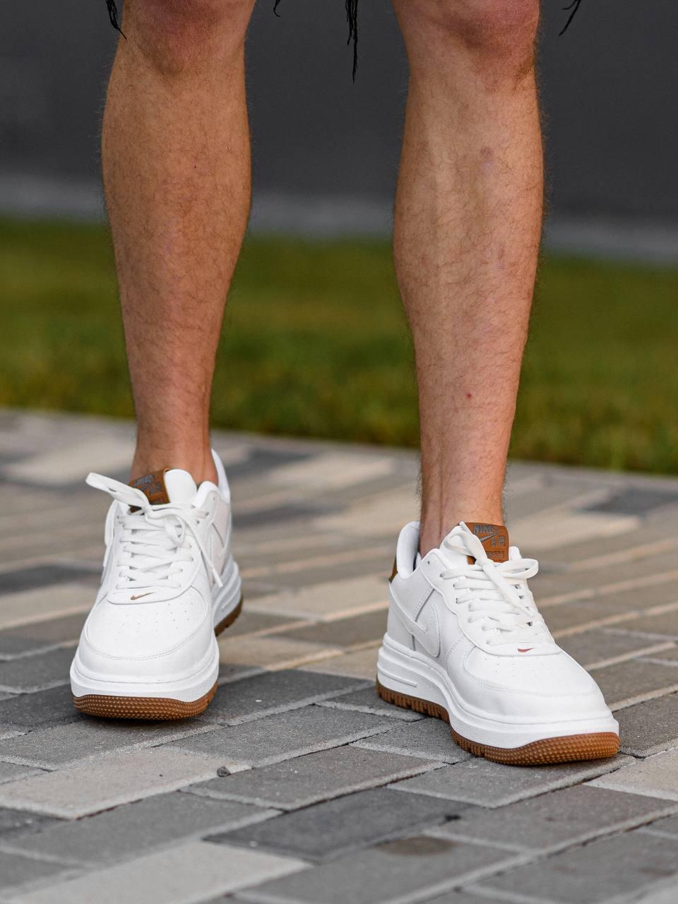 Nike Air Force 1 White Brown v2