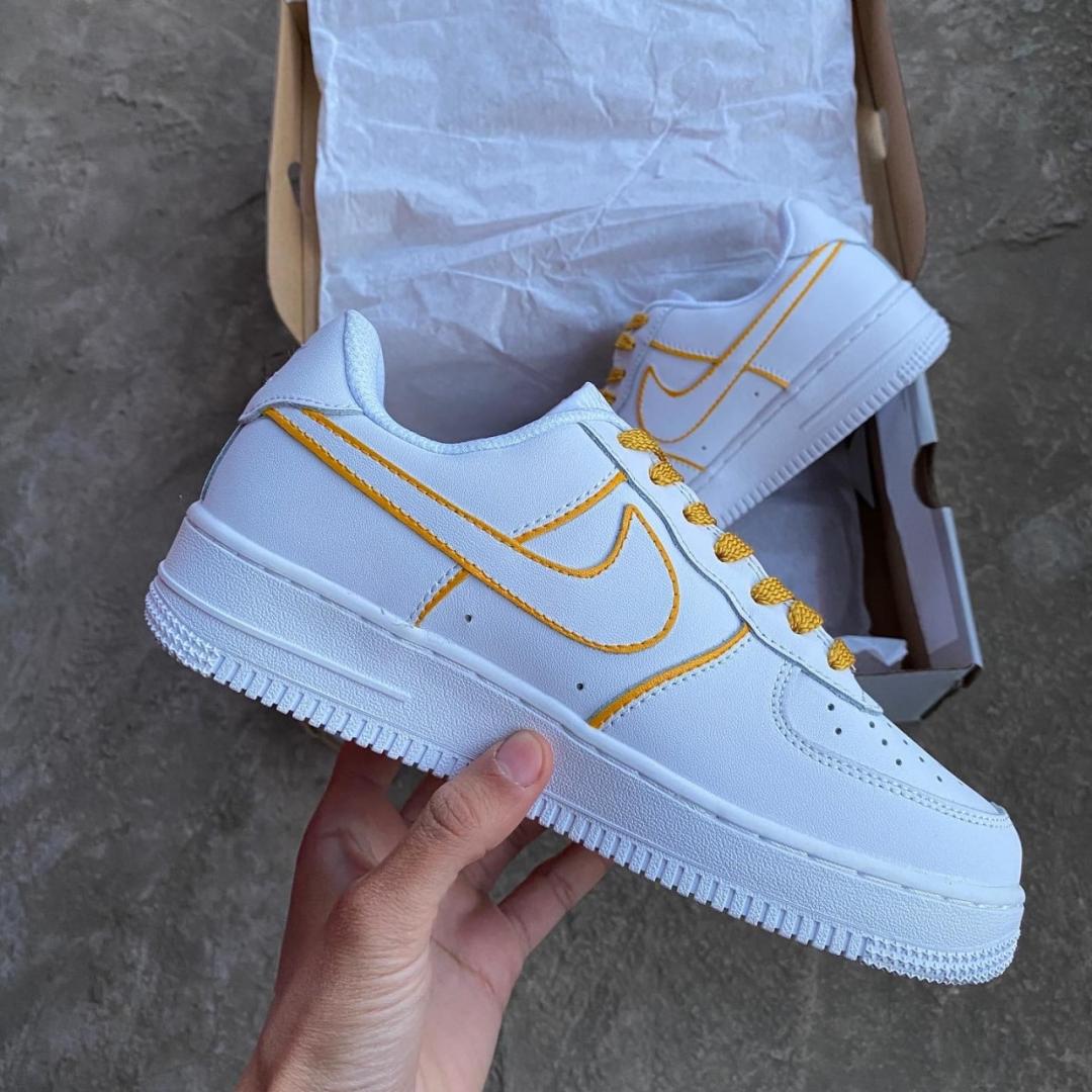 Nike Air Force 1 White Gold