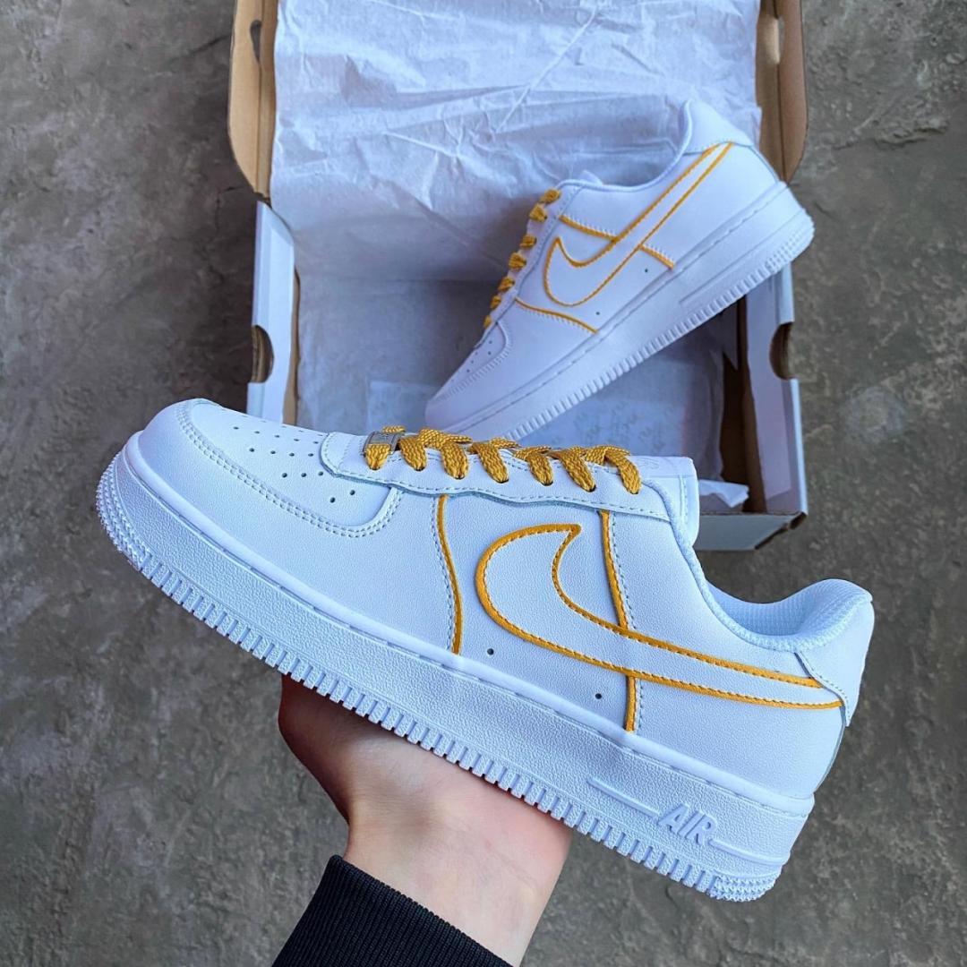 Nike Air Force 1 White Gold
