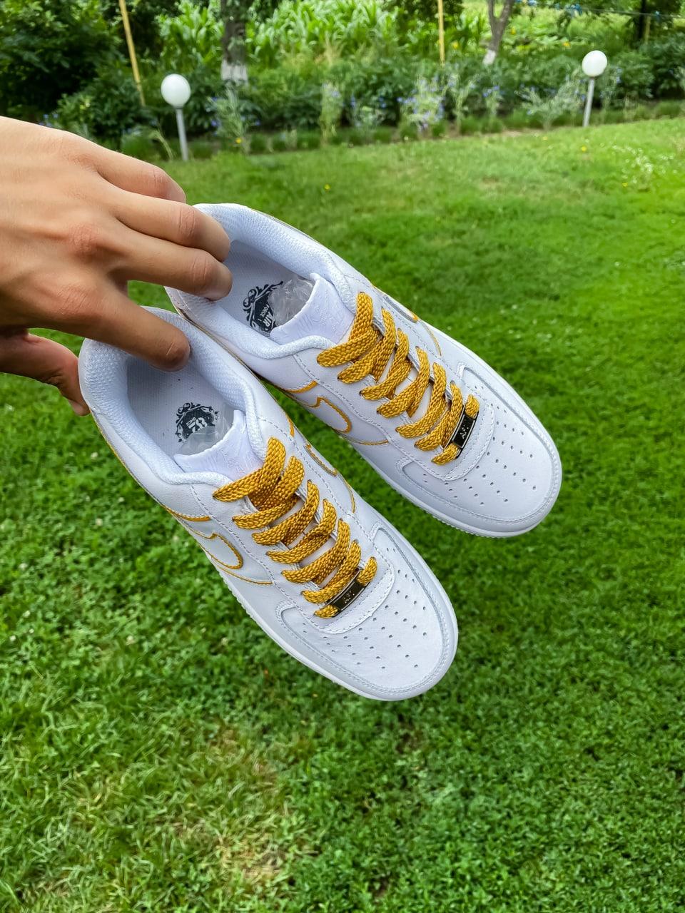 Nike Air Force 1 White Gold
