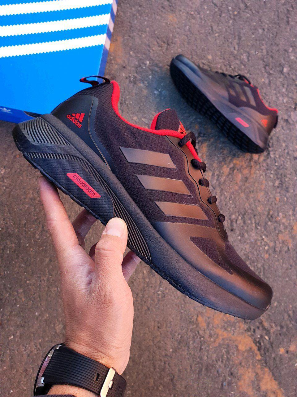 Adidas CloudFoam Black Red