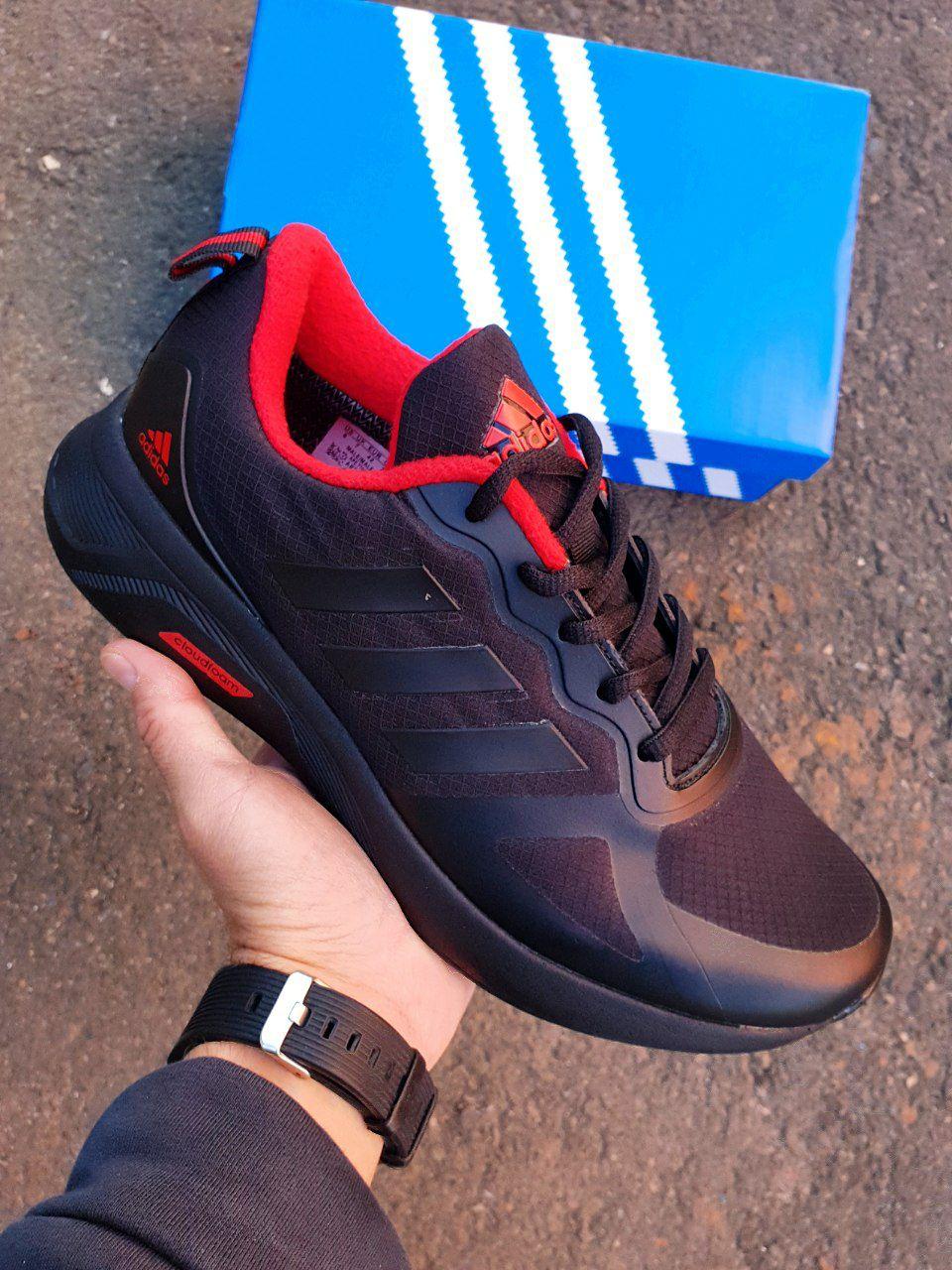 Adidas CloudFoam Black Red