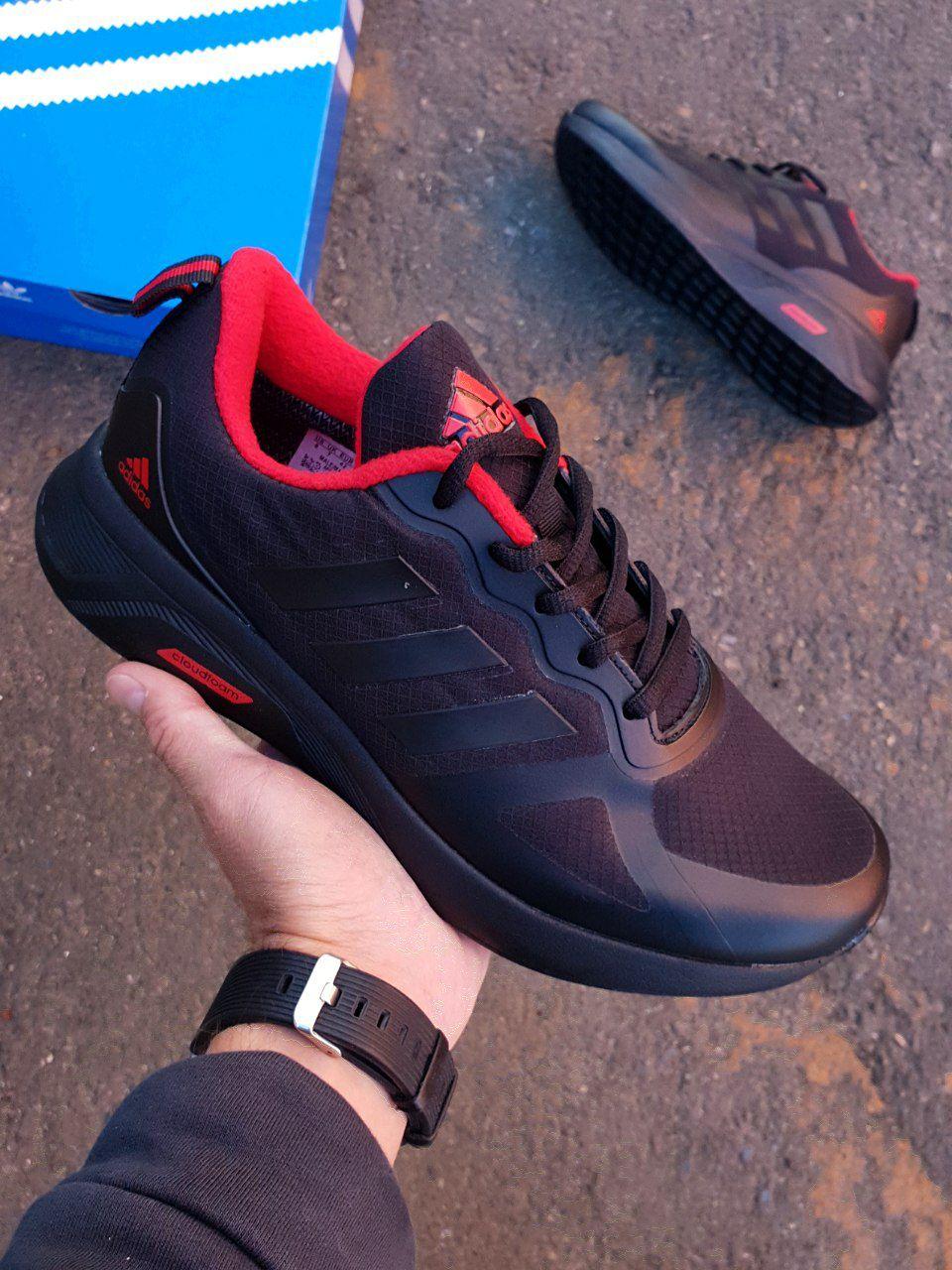 Adidas CloudFoam Black Red