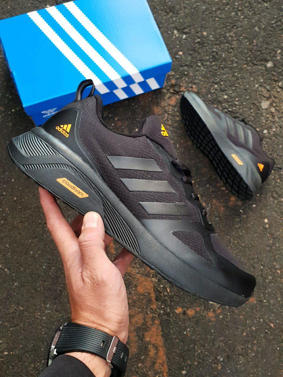 Adidas CloudFoam Black Orange