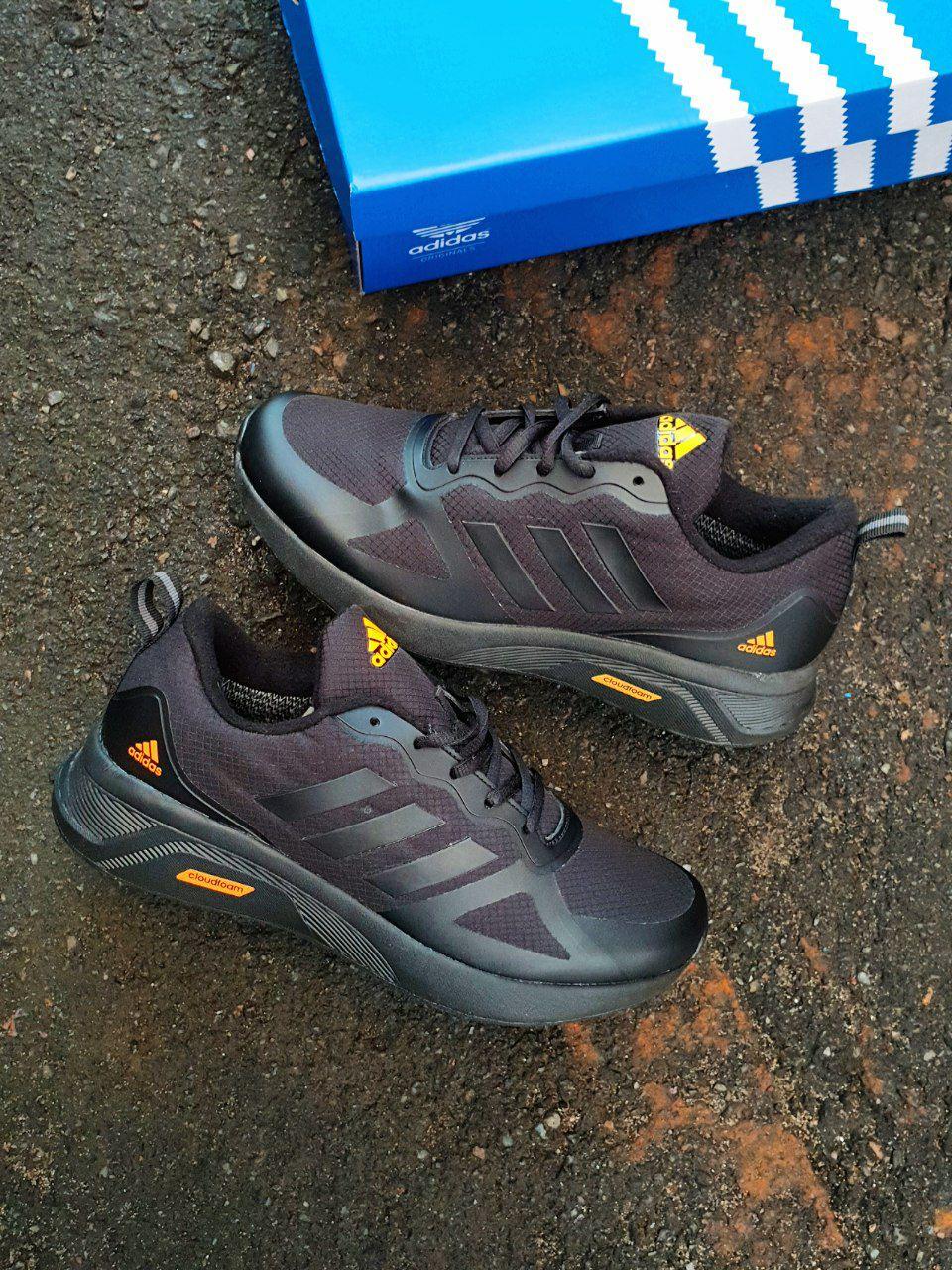 Adidas CloudFoam Black Orange