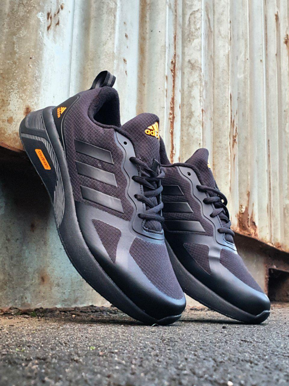 Adidas CloudFoam Black Orange
