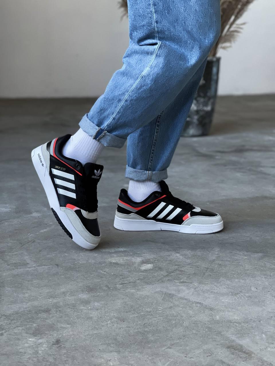 Adidas Drop Step Low Black White
