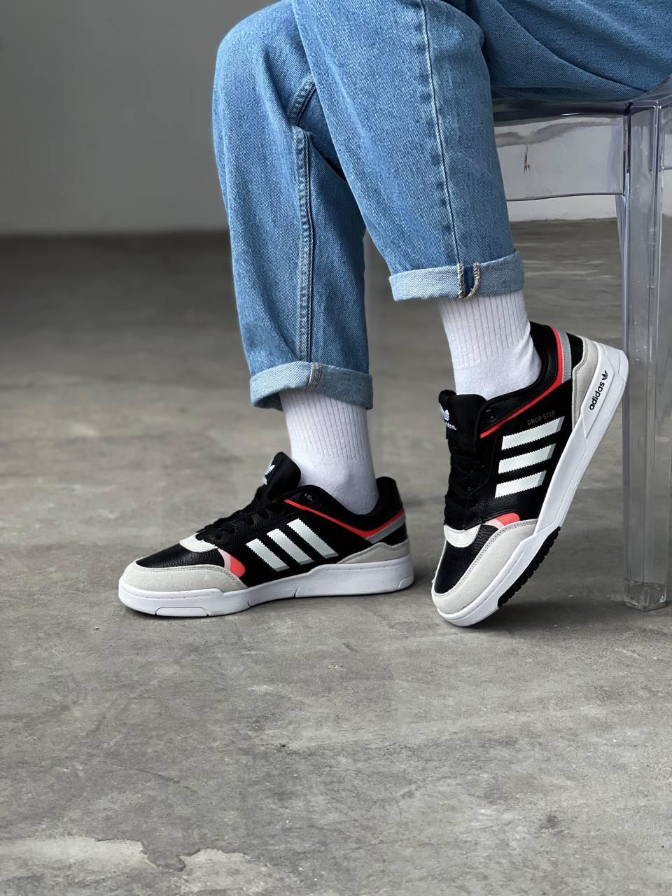 Adidas Drop Step Low Black White