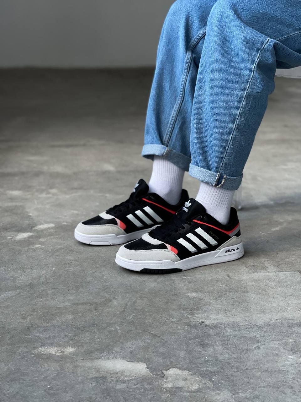 Adidas Drop Step Low Black White