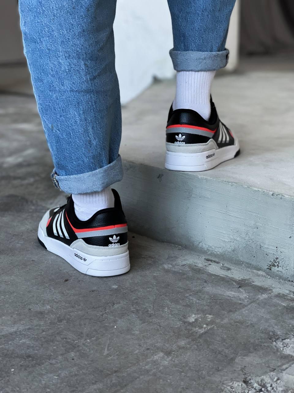 Adidas Drop Step Low Black White