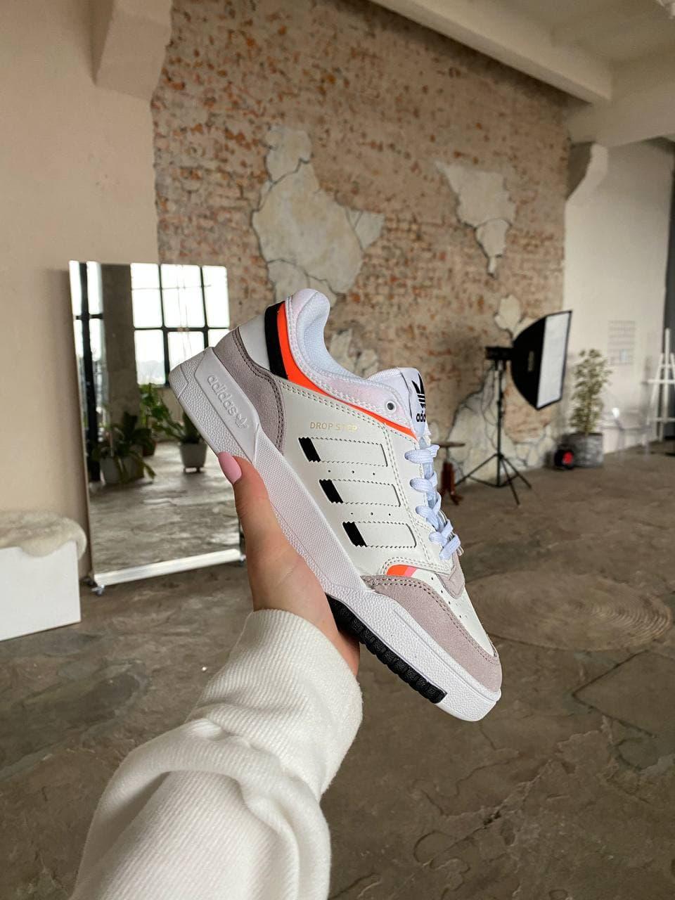 Adidas Adidas Drop Step White Beige Low