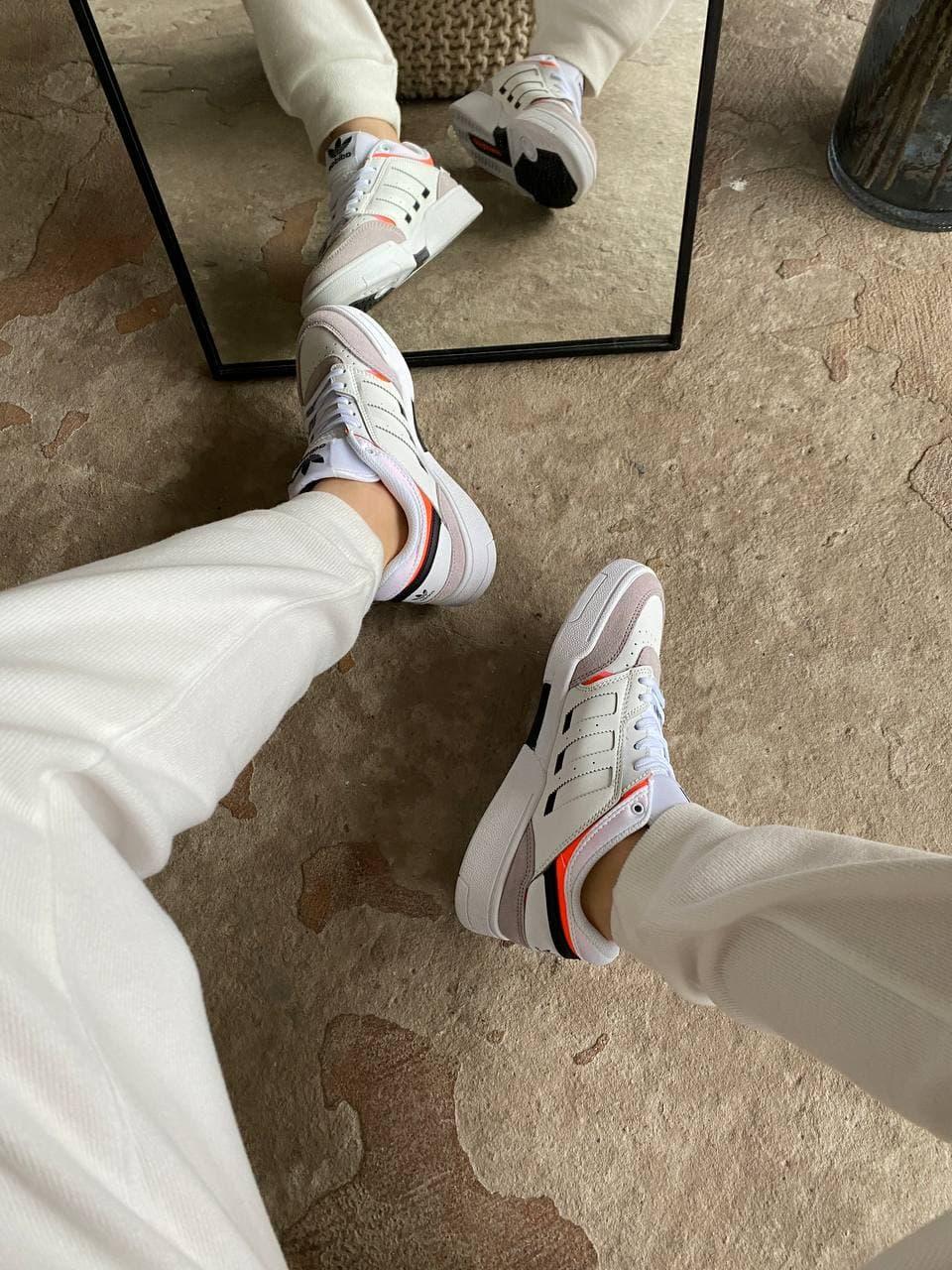 Adidas Adidas Drop Step White Beige Low