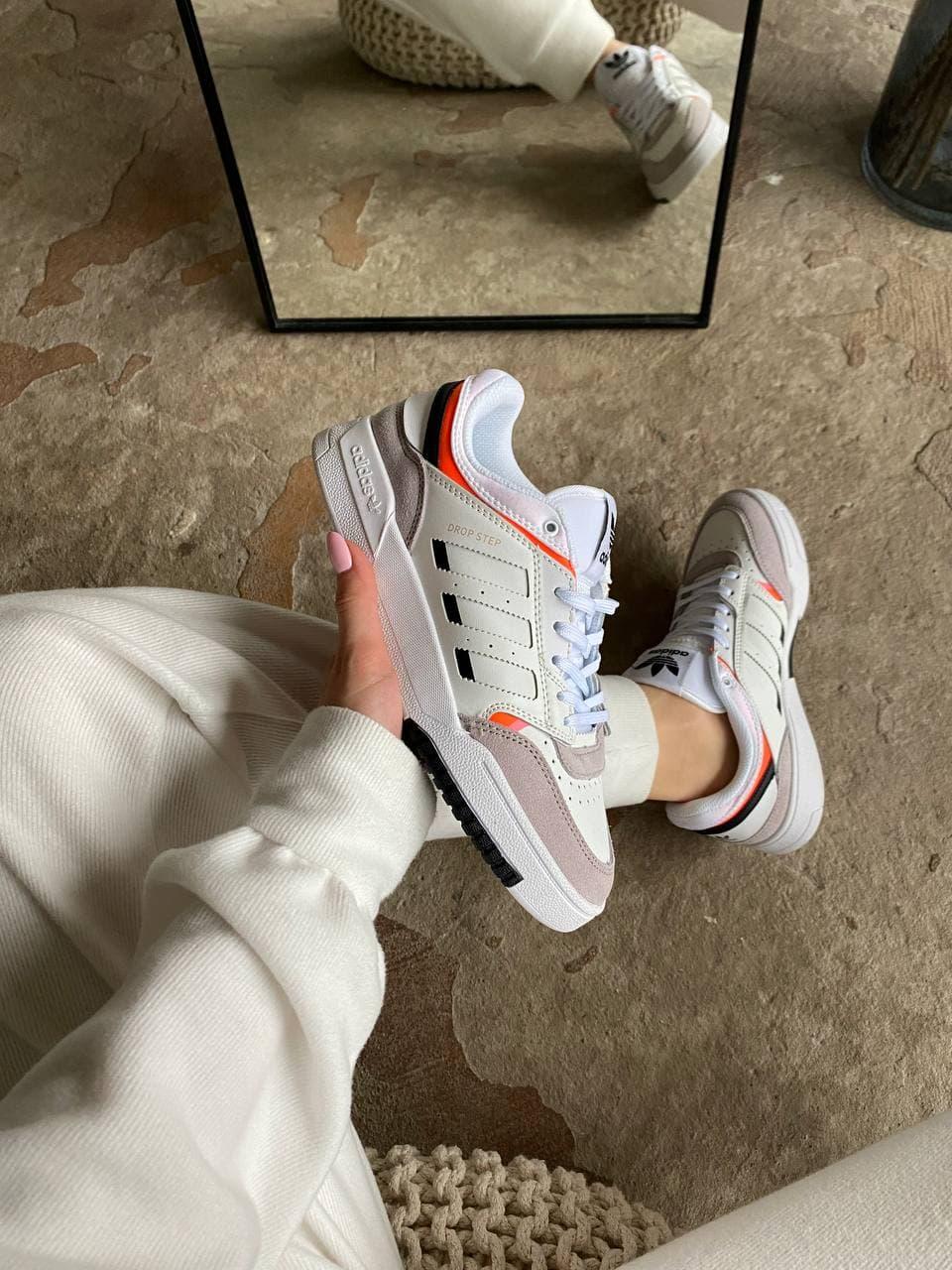 Adidas Adidas Drop Step White Beige Low