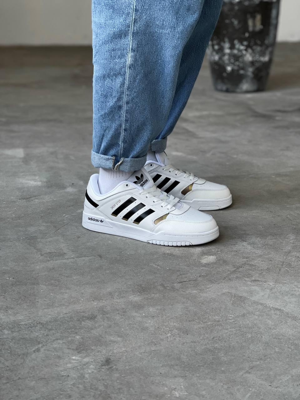 Adidas Drop Step White Low