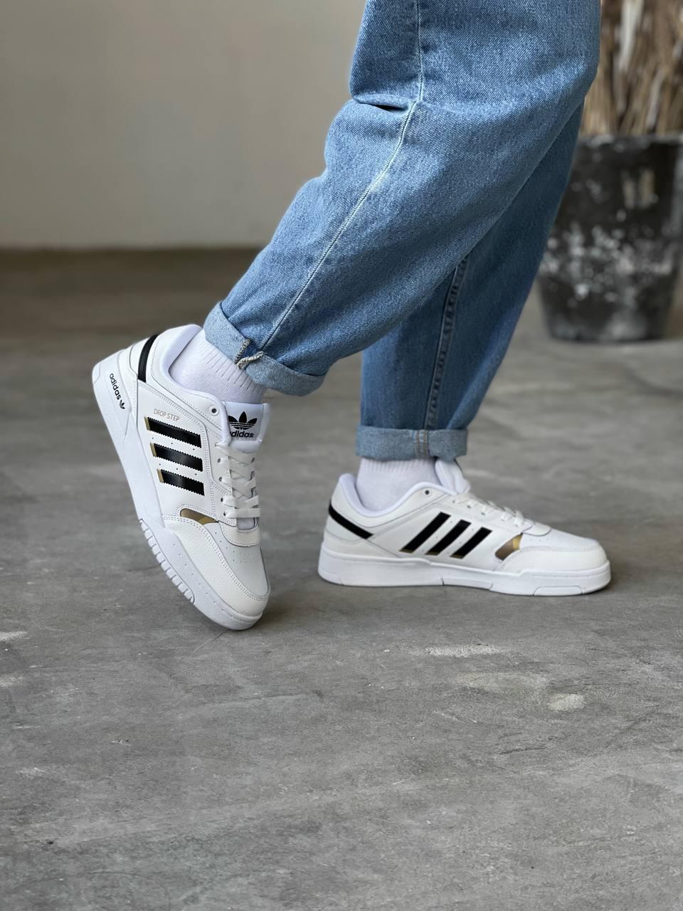 Adidas Drop Step White Low