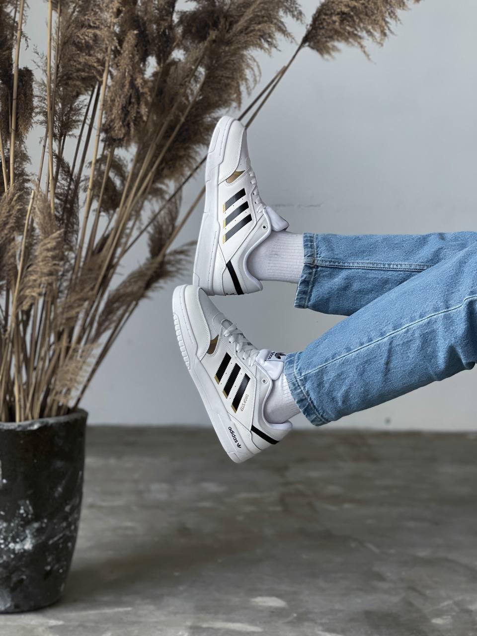 Adidas Drop Step White Low