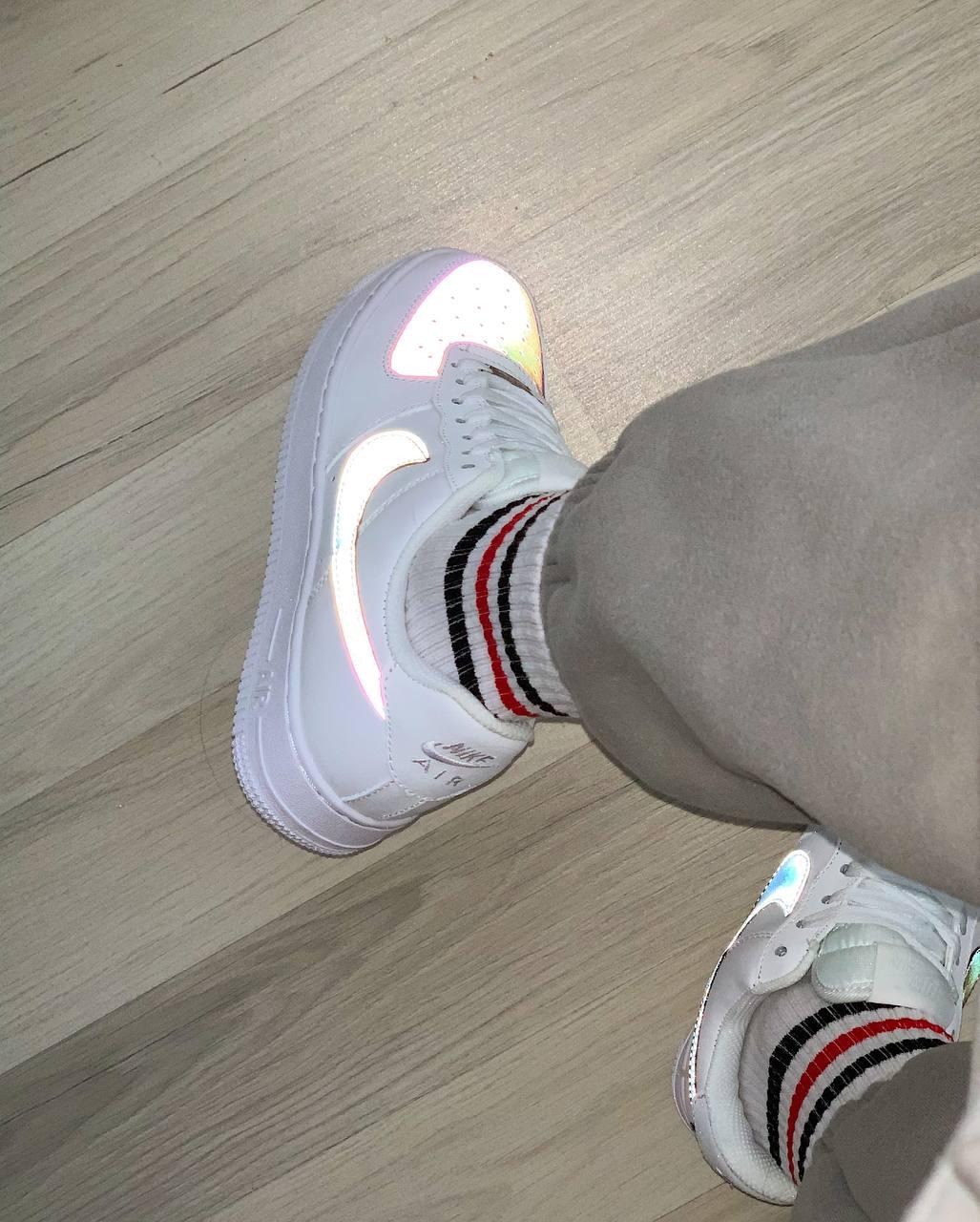 Nike Air Force 1 White Reflective
