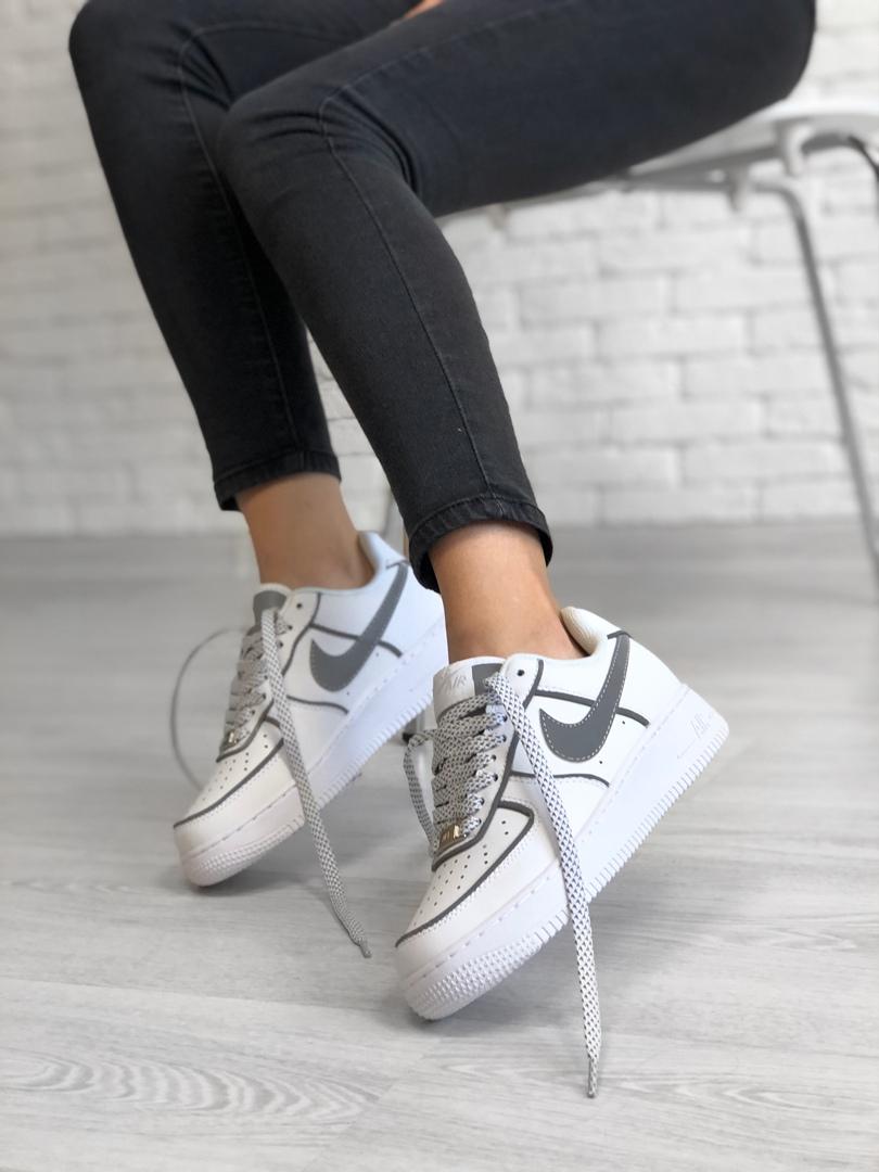 Nike Air Force 1 White Reflective 3