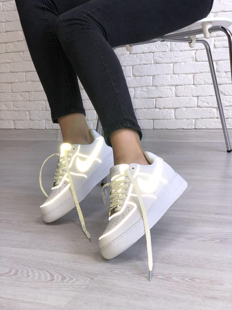 Nike Air Force 1 White Reflective 3