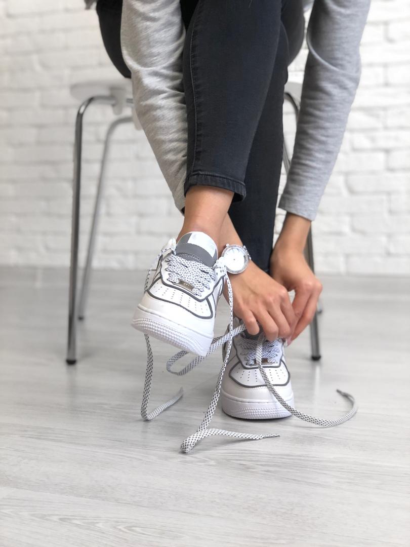 Nike Air Force 1 White Reflective 3