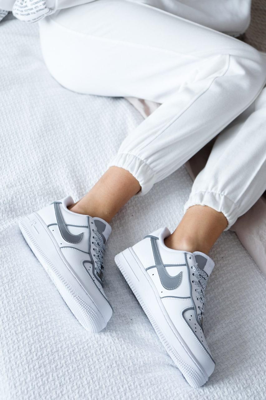 Nike Air Force 1 White Reflective 3