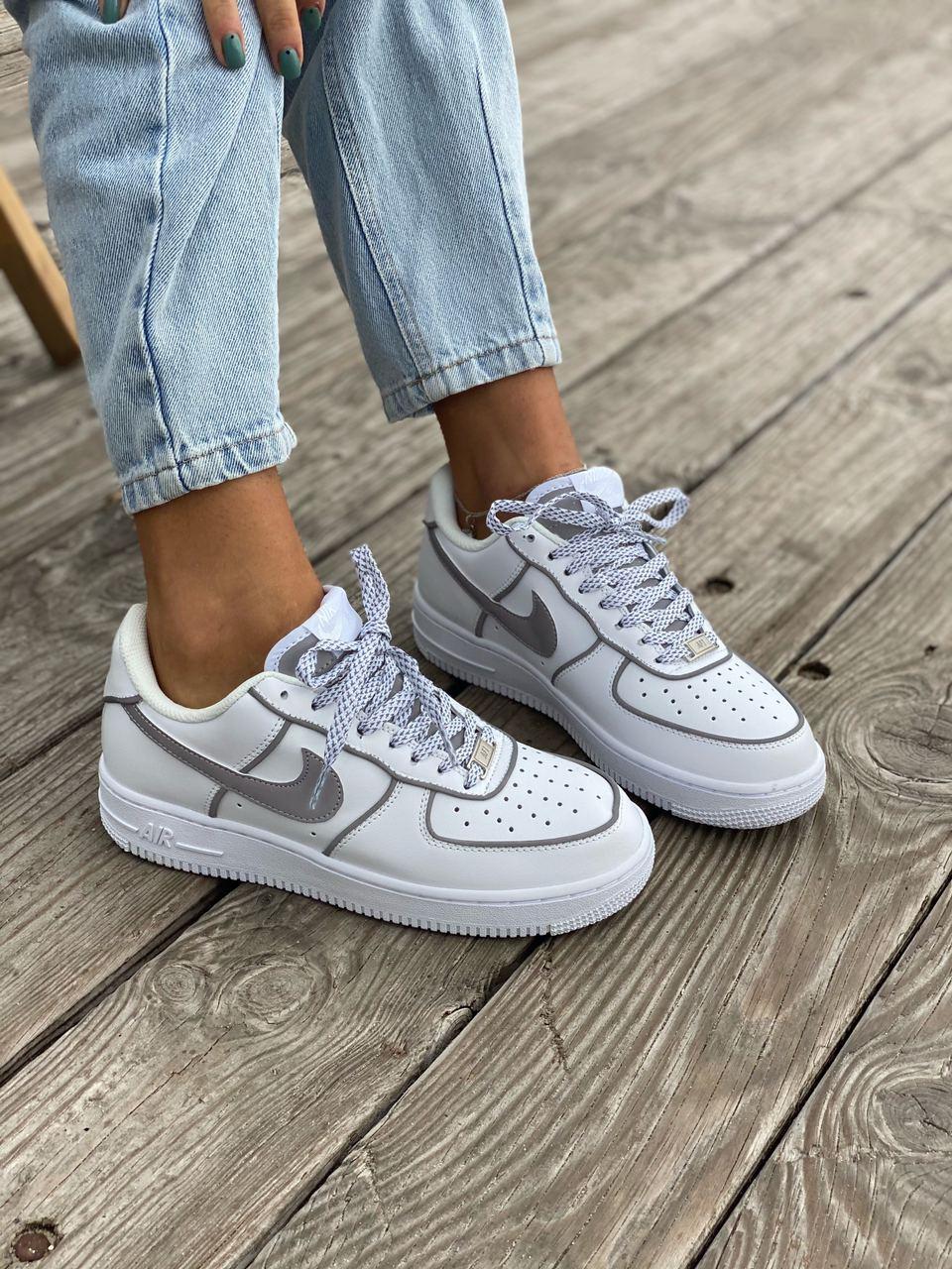 Nike Air Force 1 White Reflective 3