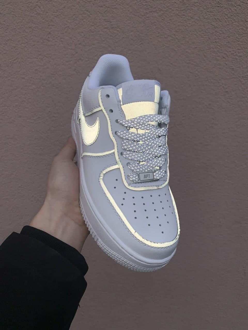 Nike Air Force 1 White Reflective 3
