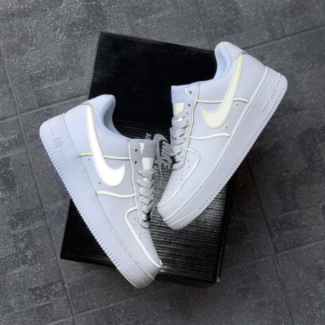 Nike Air Force 1 White Reflective 3
