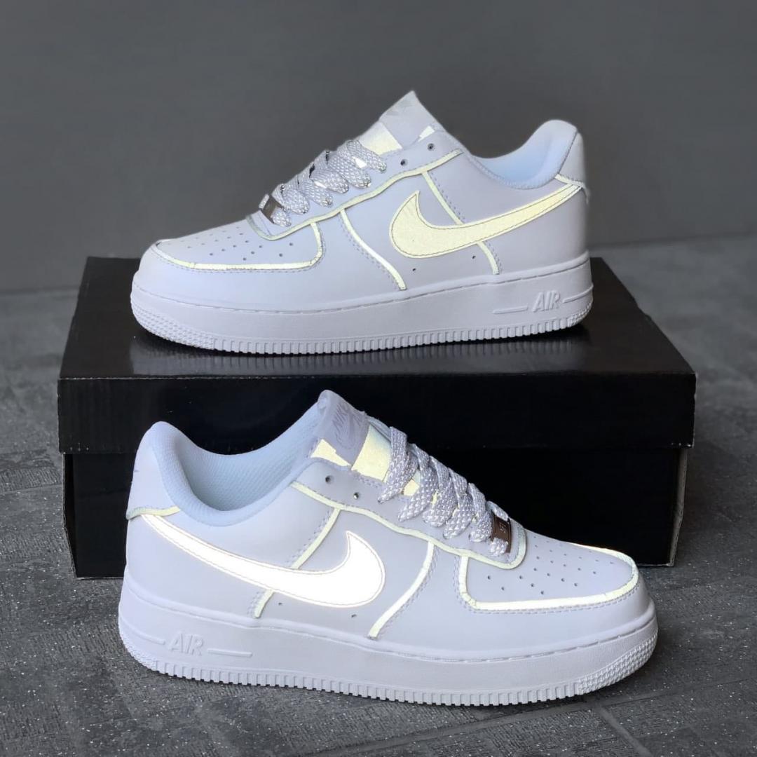 Nike Air Force 1 White Reflective 3