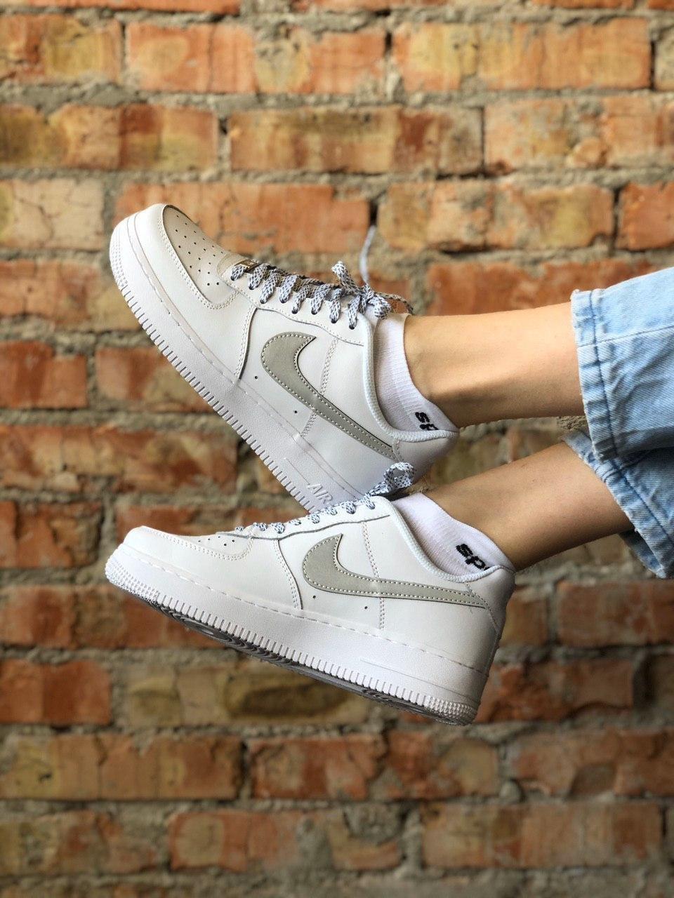 Nike Air Force 1 White Reflective 4