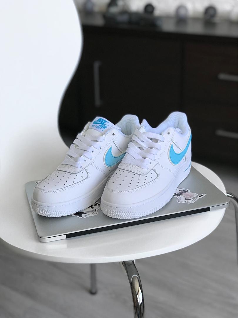 Nike Air Force 1 White Blue 4