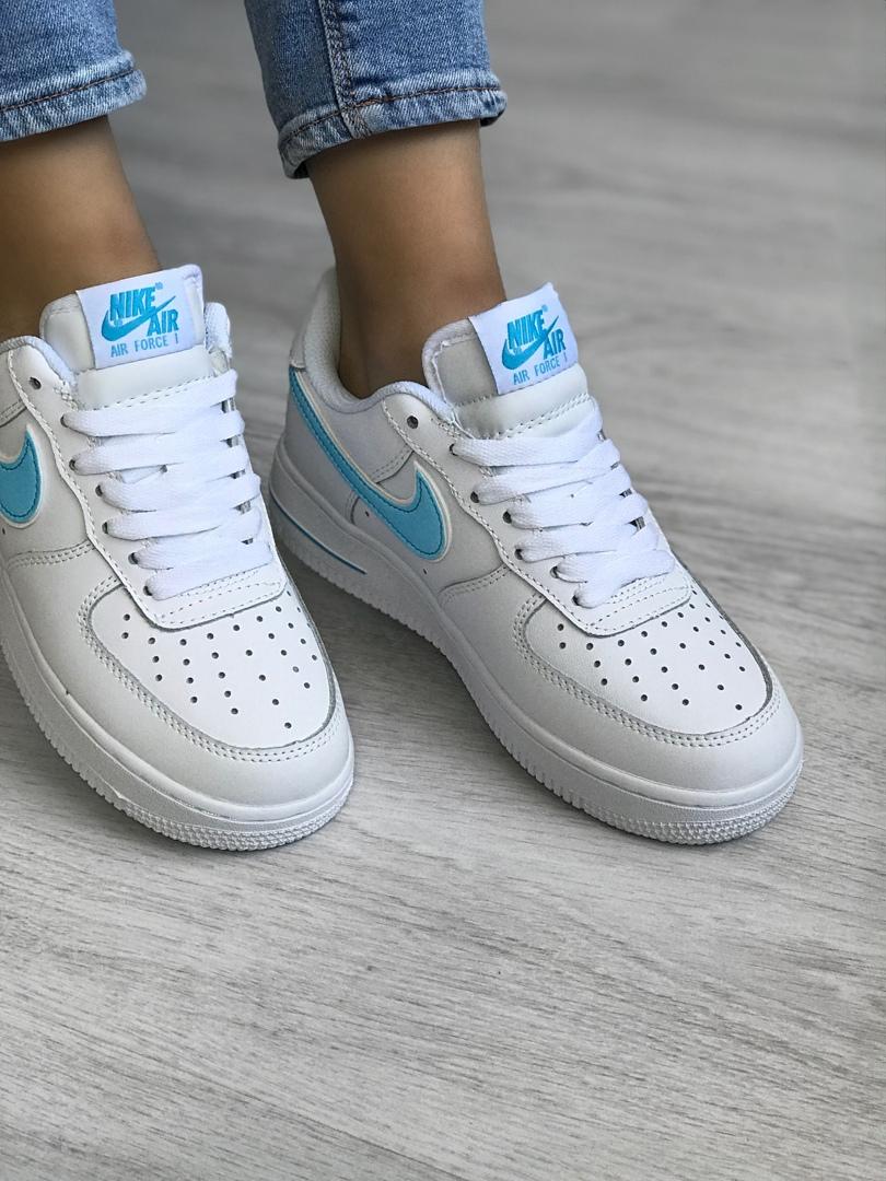 Nike Air Force 1 White Blue 4