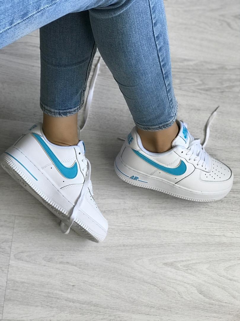 Nike Air Force 1 White Blue 4