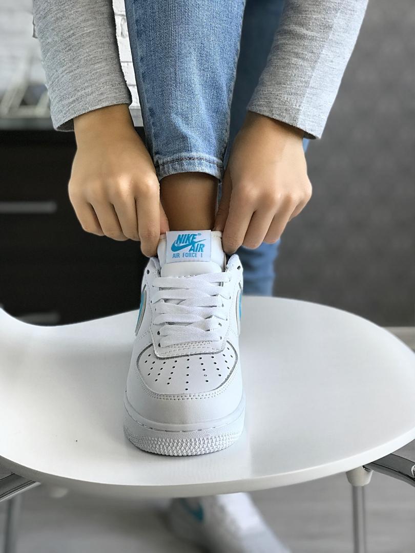 Nike Air Force 1 White Blue 4