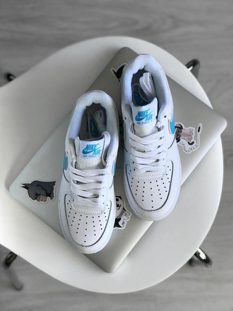 Nike Air Force 1 White Blue 4