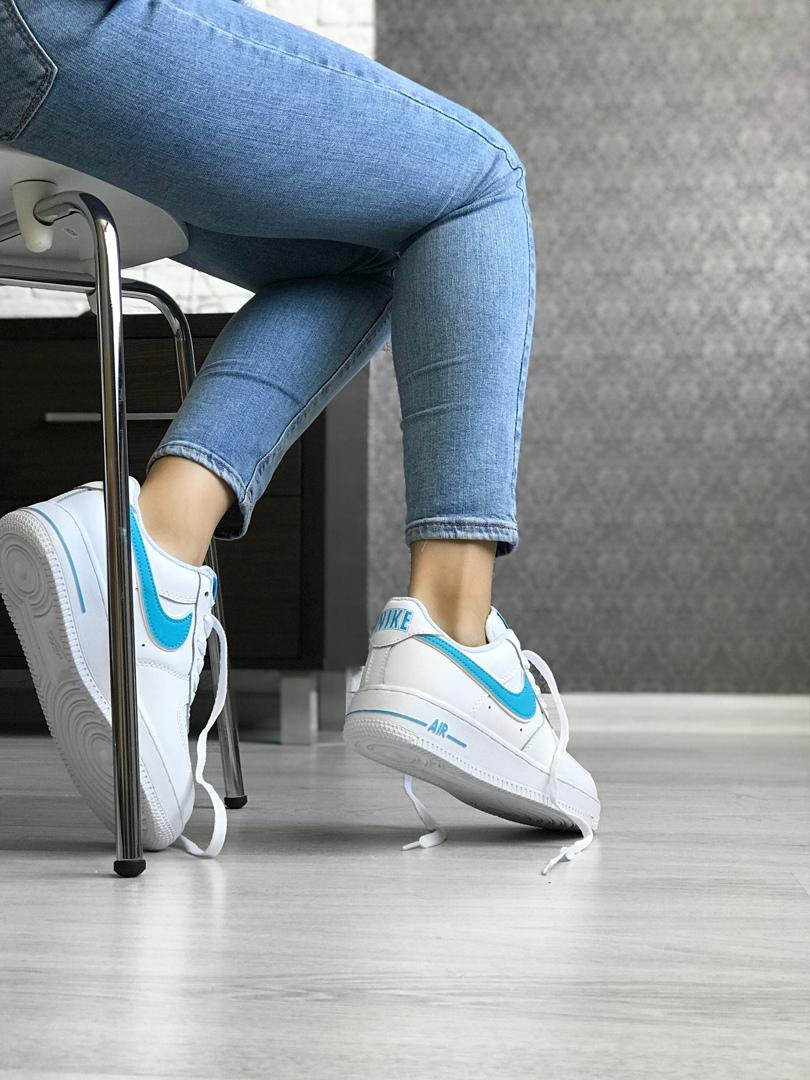 Nike Air Force 1 White Blue 4