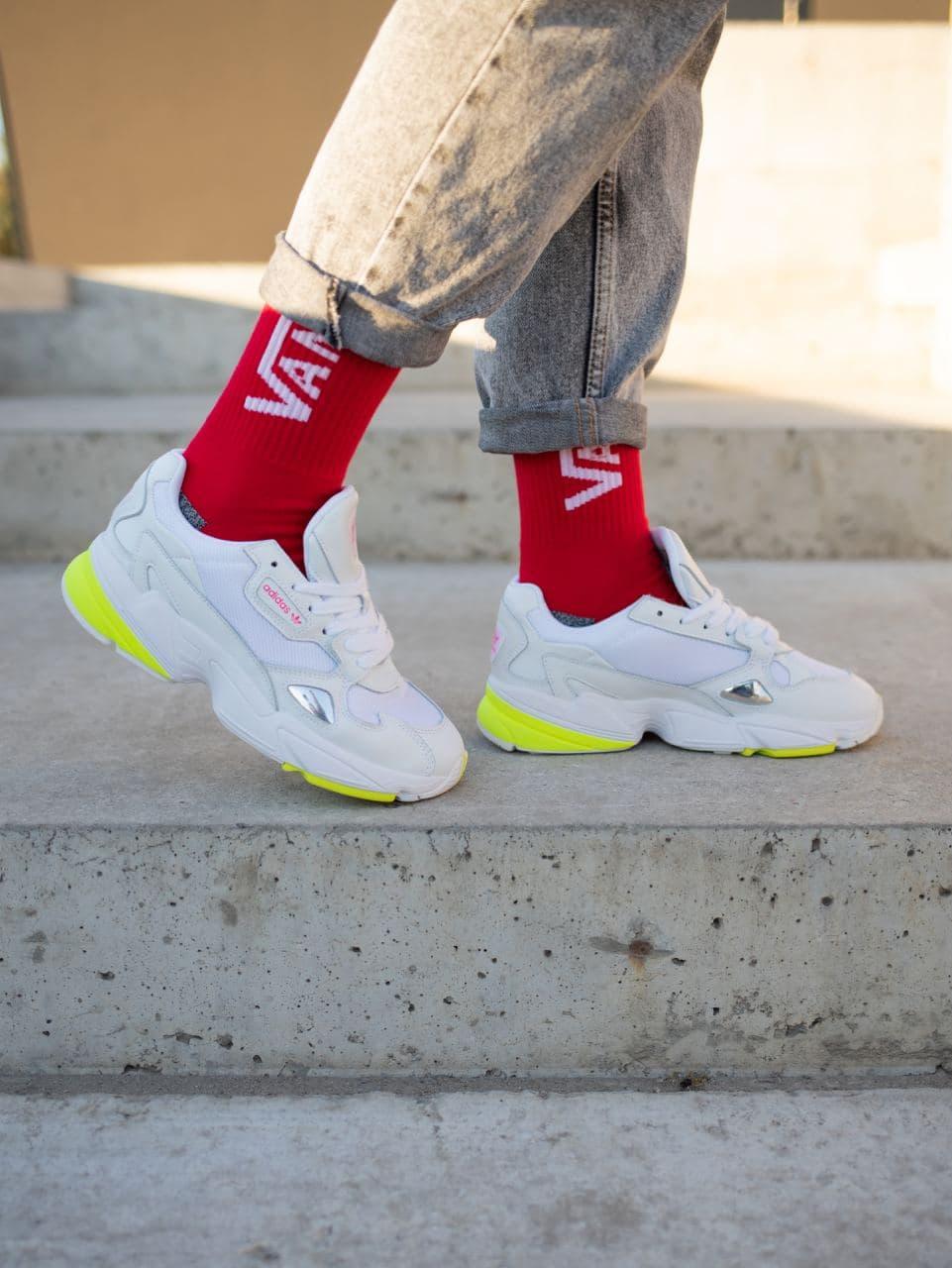 Adidas Falcon White Yellow